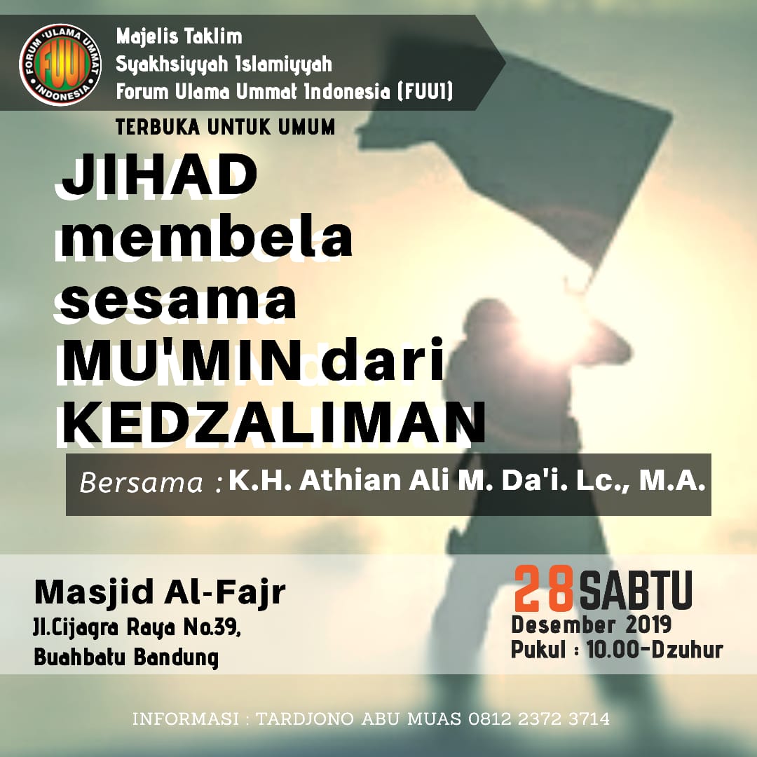 Jihad Membela Sesama Mu'min dari Kedzaliman